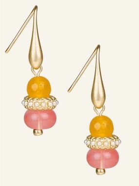 Patricia Nash Double Bead Drop Earrings